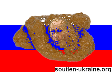 Putin merde drapeau